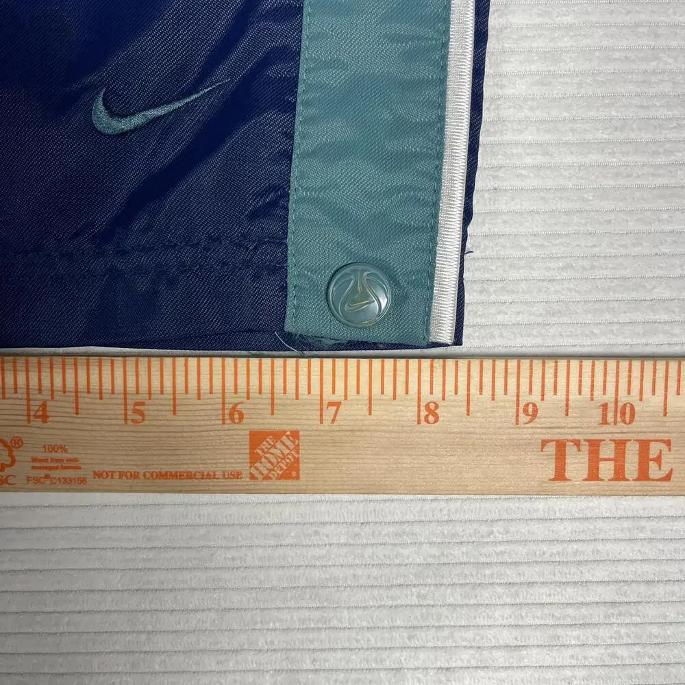 Nike Pants Unisex Kids S 4-6 Blue Side Snap Tearaway Track Warm Up Basketball